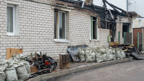 Professional Emergency Fire Cleanup technician working in Potomac, MD